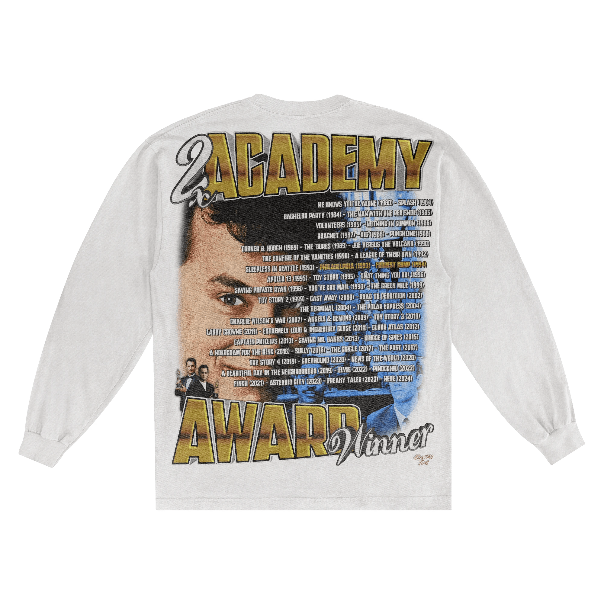 Tom Hanks Long Sleeved Tee - Greazy Tees
