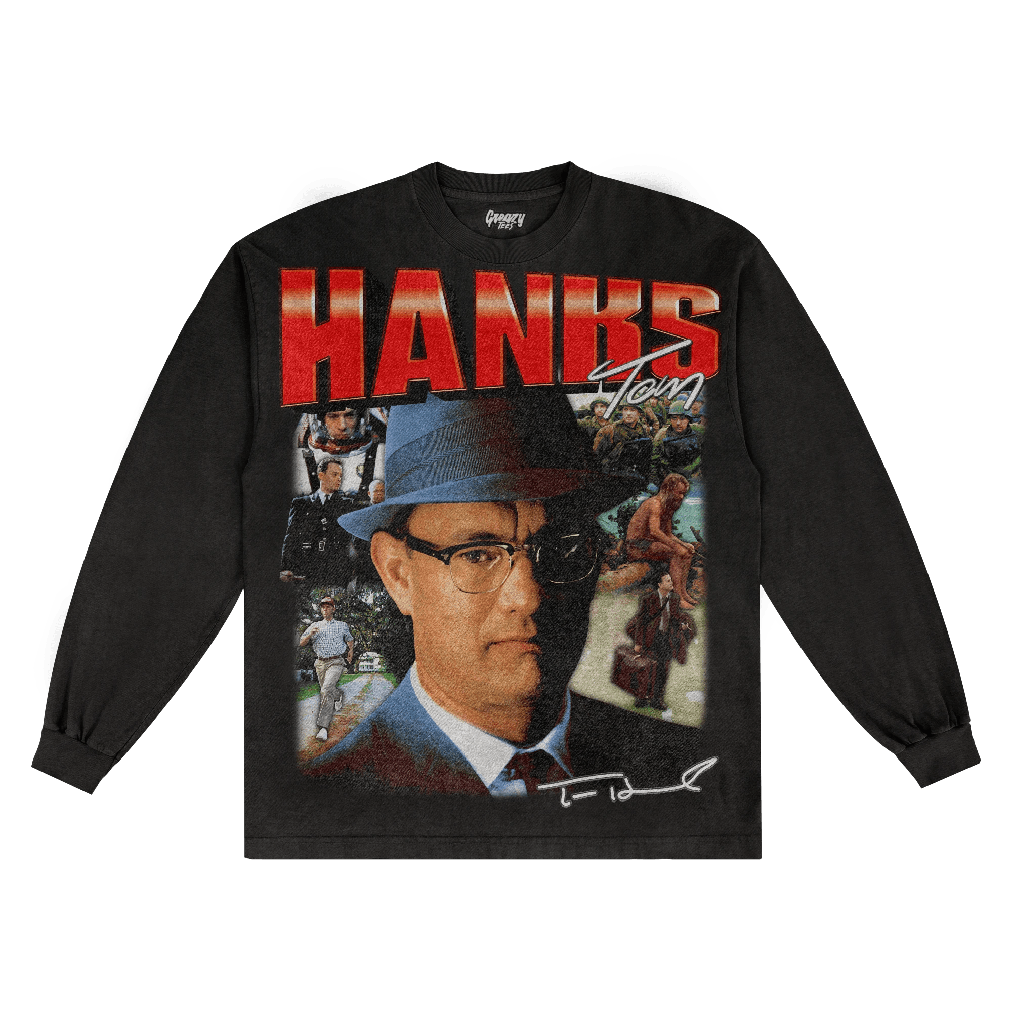 Tom Hanks Long Sleeved Tee - Greazy Tees