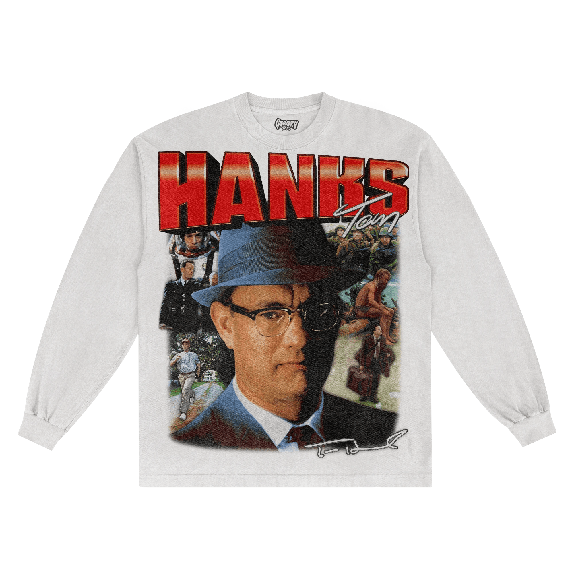 Tom Hanks Long Sleeved Tee - Greazy Tees