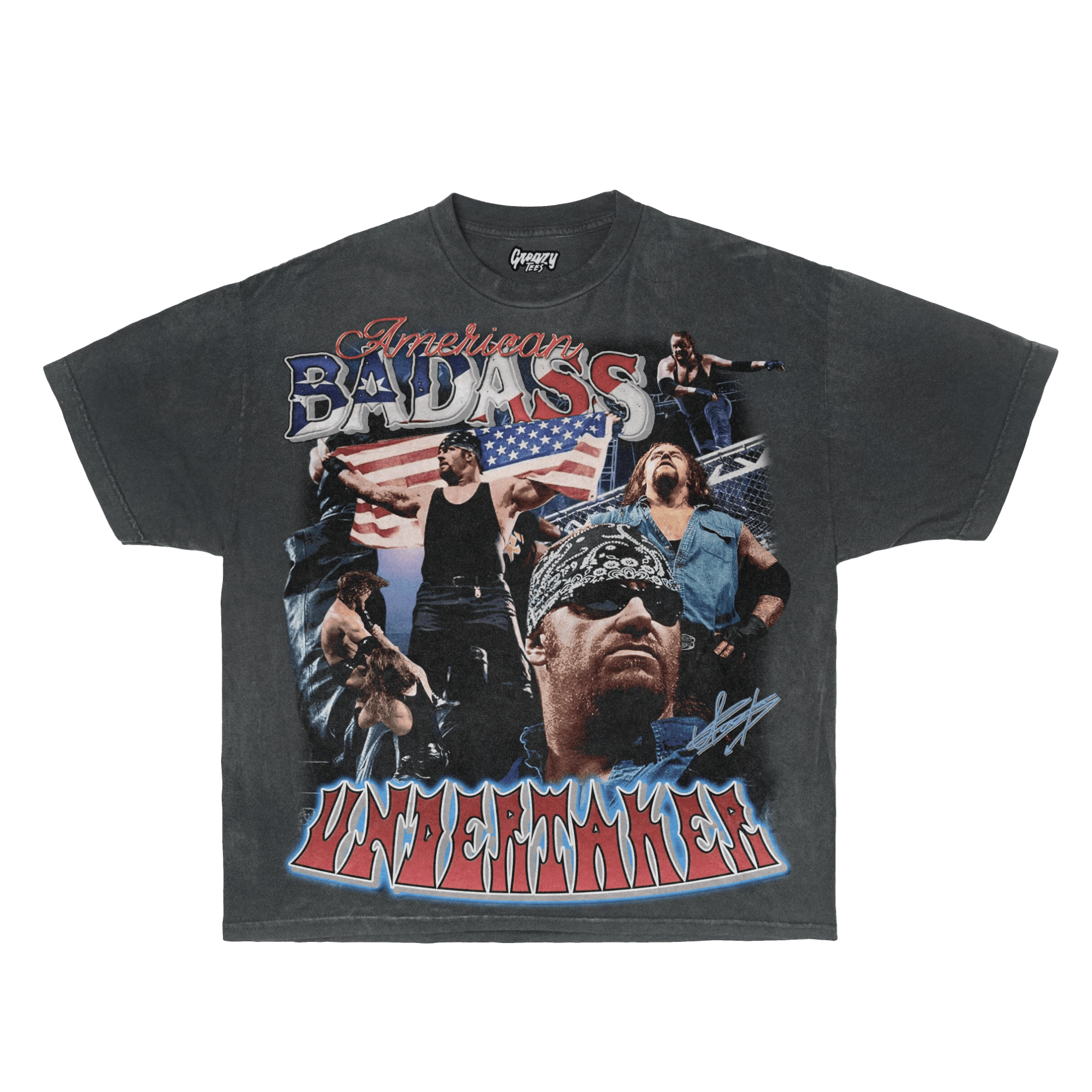 Undertaker 'American Badass' Tee - Greazy Tees