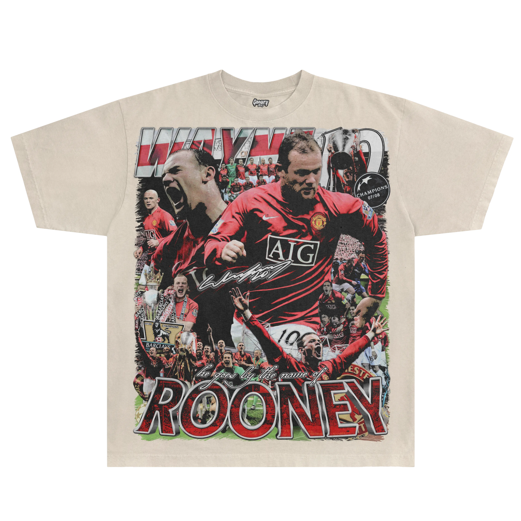 Wayne Rooney '07/08 Tee - Greazy Tees