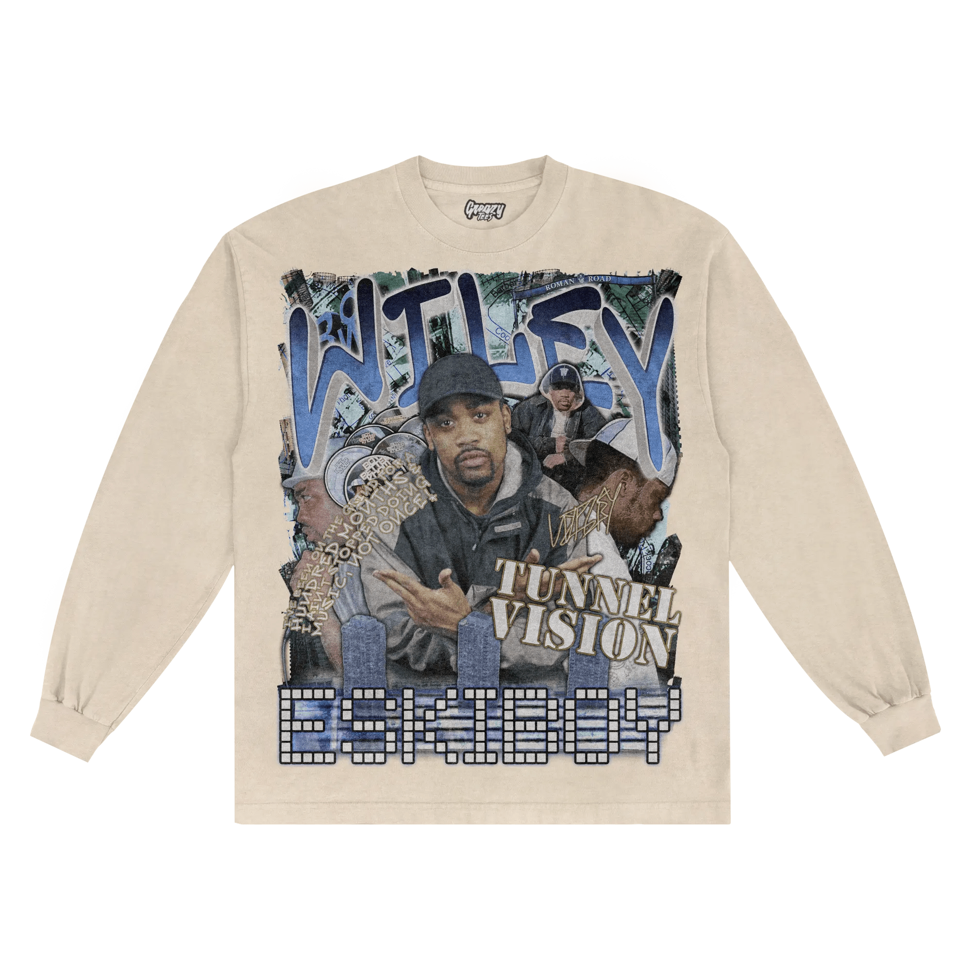 Wiley Tunnel Vision Long Sleeved Tee - Greazy Tees