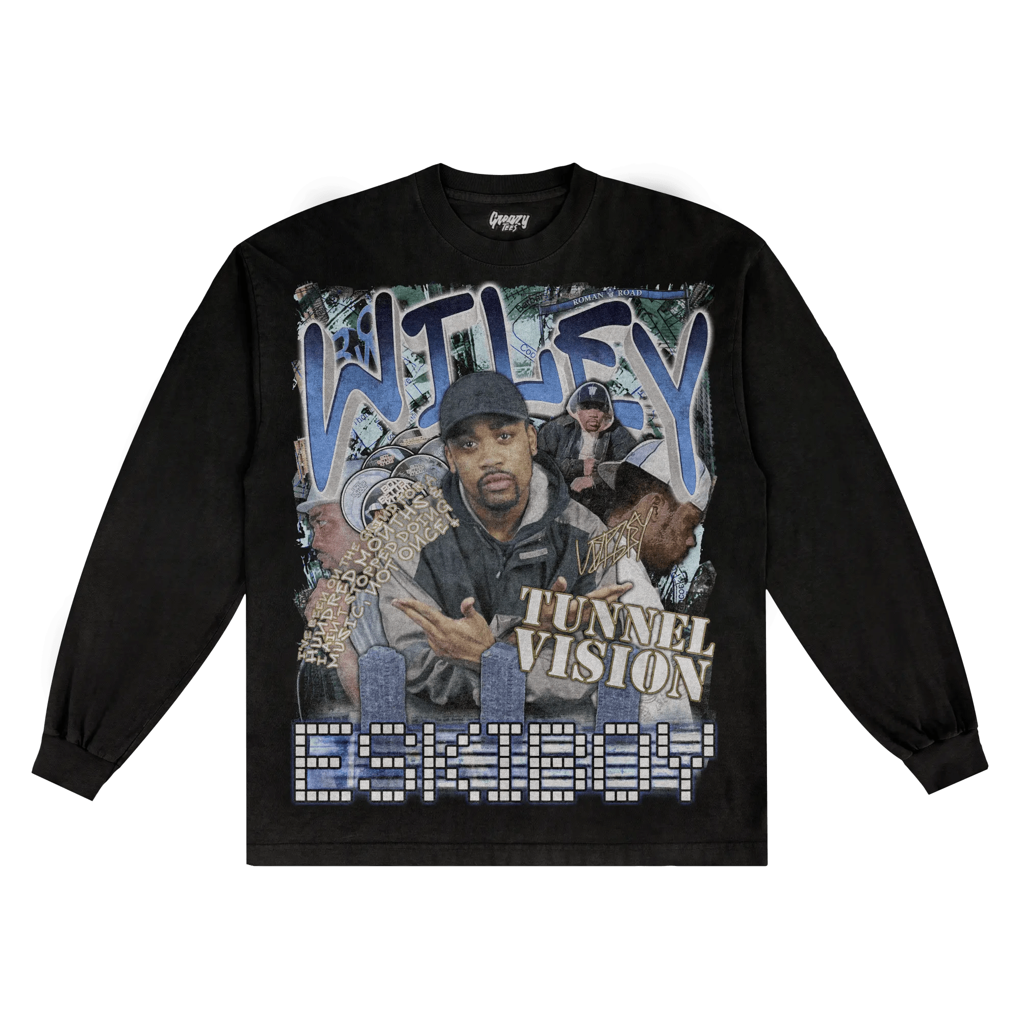 Wiley Tunnel Vision Long Sleeved Tee - Greazy Tees
