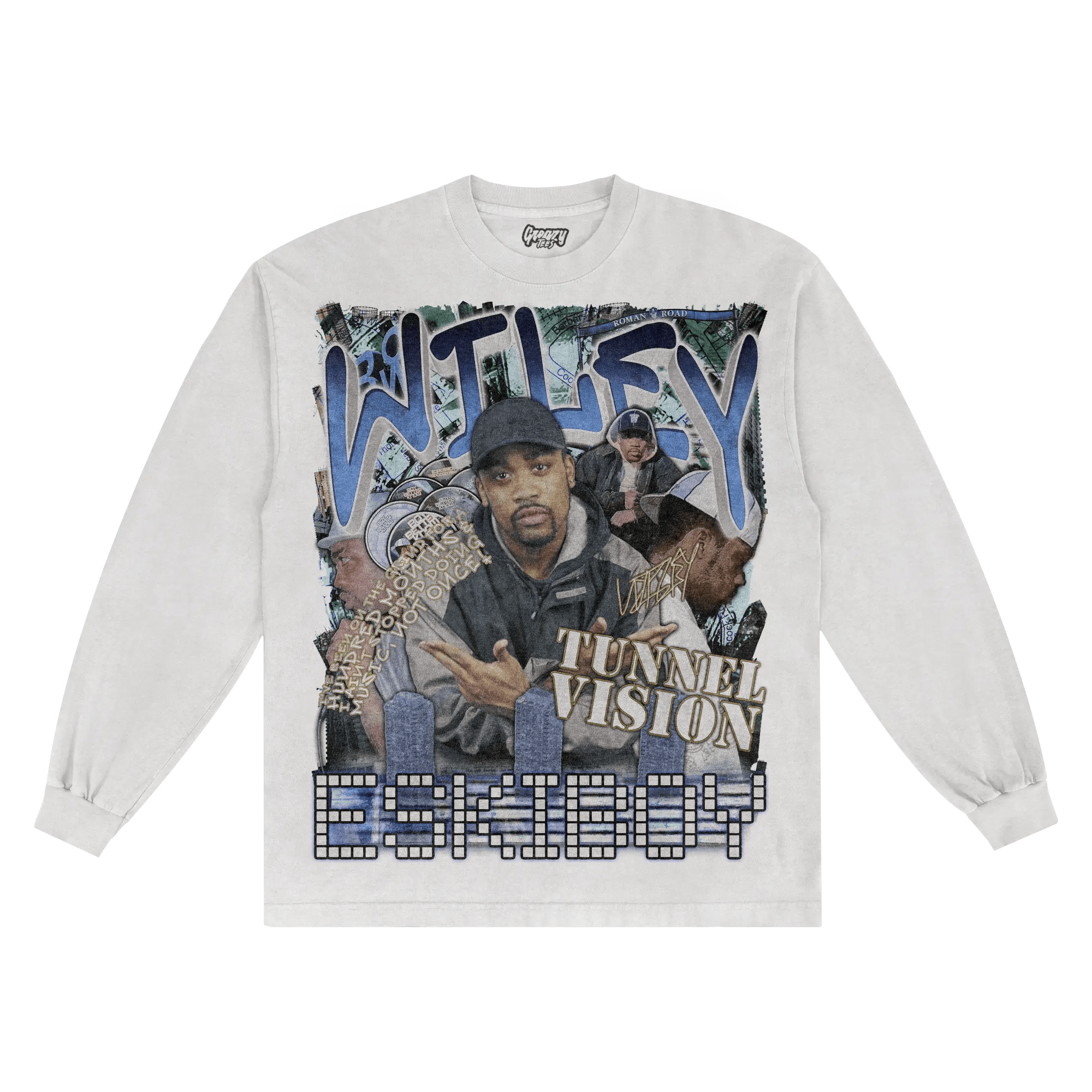 Wiley Tunnel Vision Long Sleeved Tee - Greazy Tees