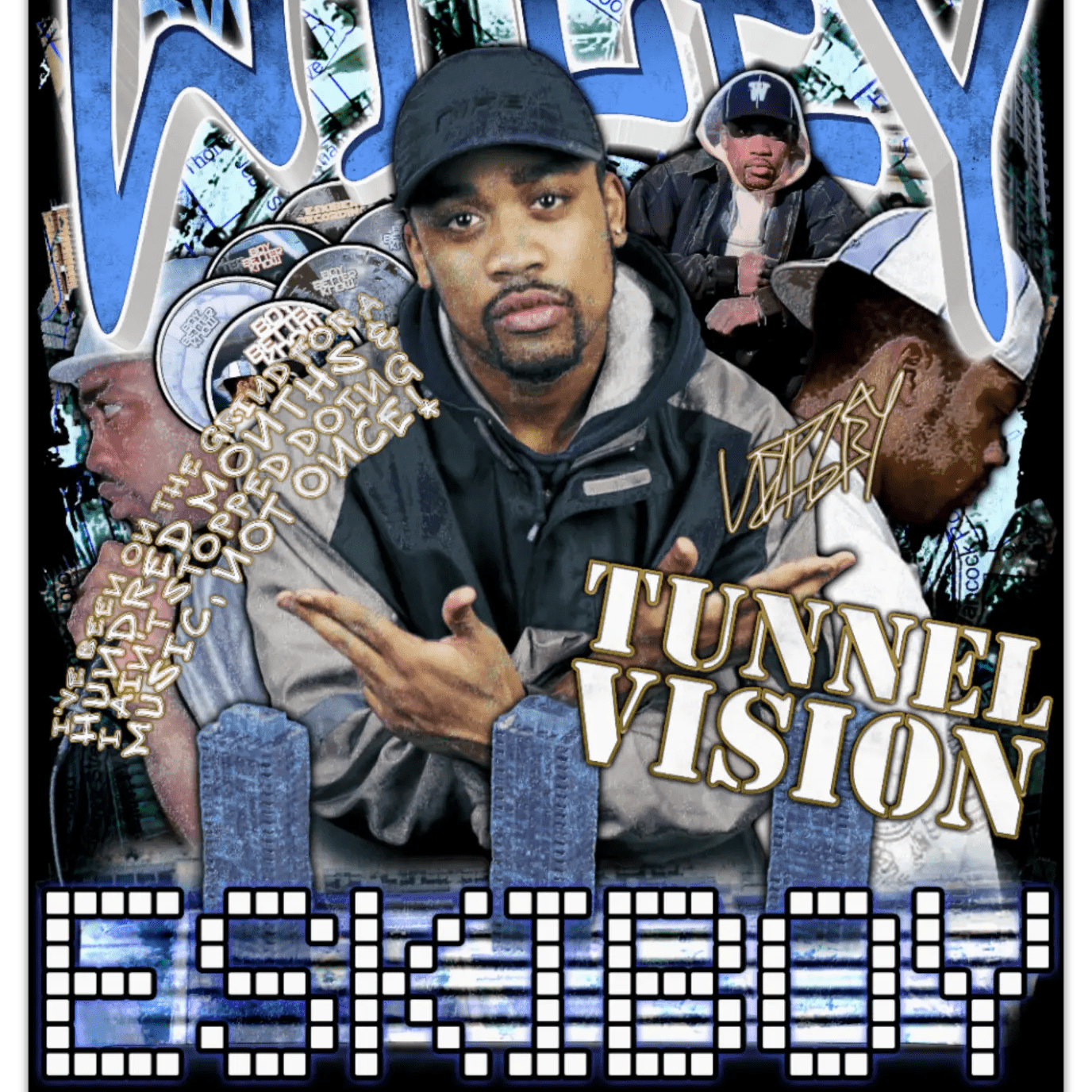 Wiley Tunnel Vision Poster - Greazy Tees
