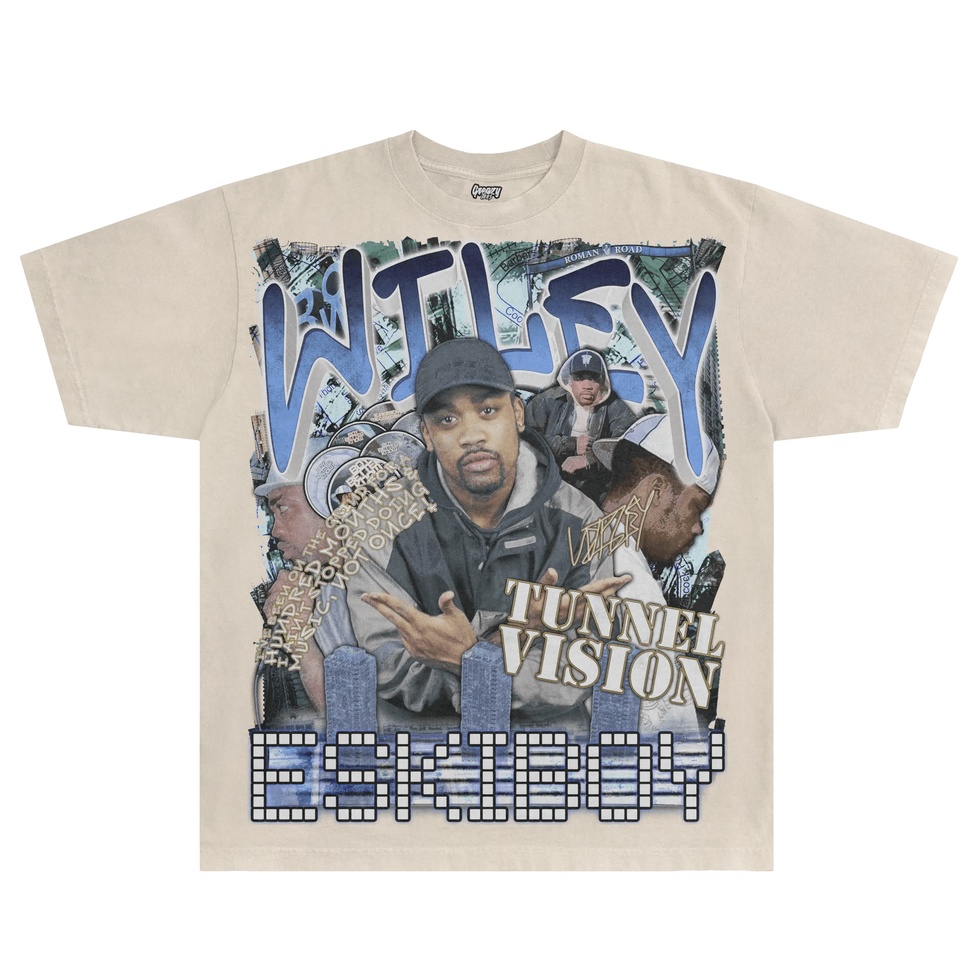Wiley Tunnel Vision Tee - Greazy Tees