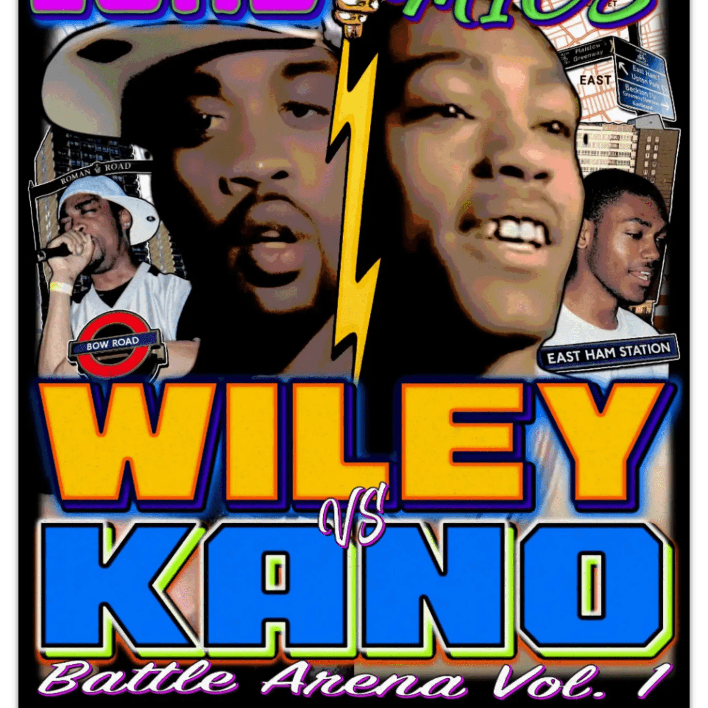 Wiley vs Kano Lord of the Mics Poster - Greazy Tees