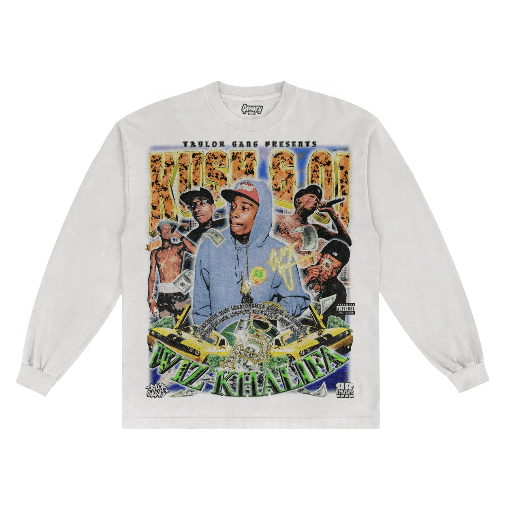Wiz Khalifa Kush & OJ Long Sleeved Tee - Greazy Tees