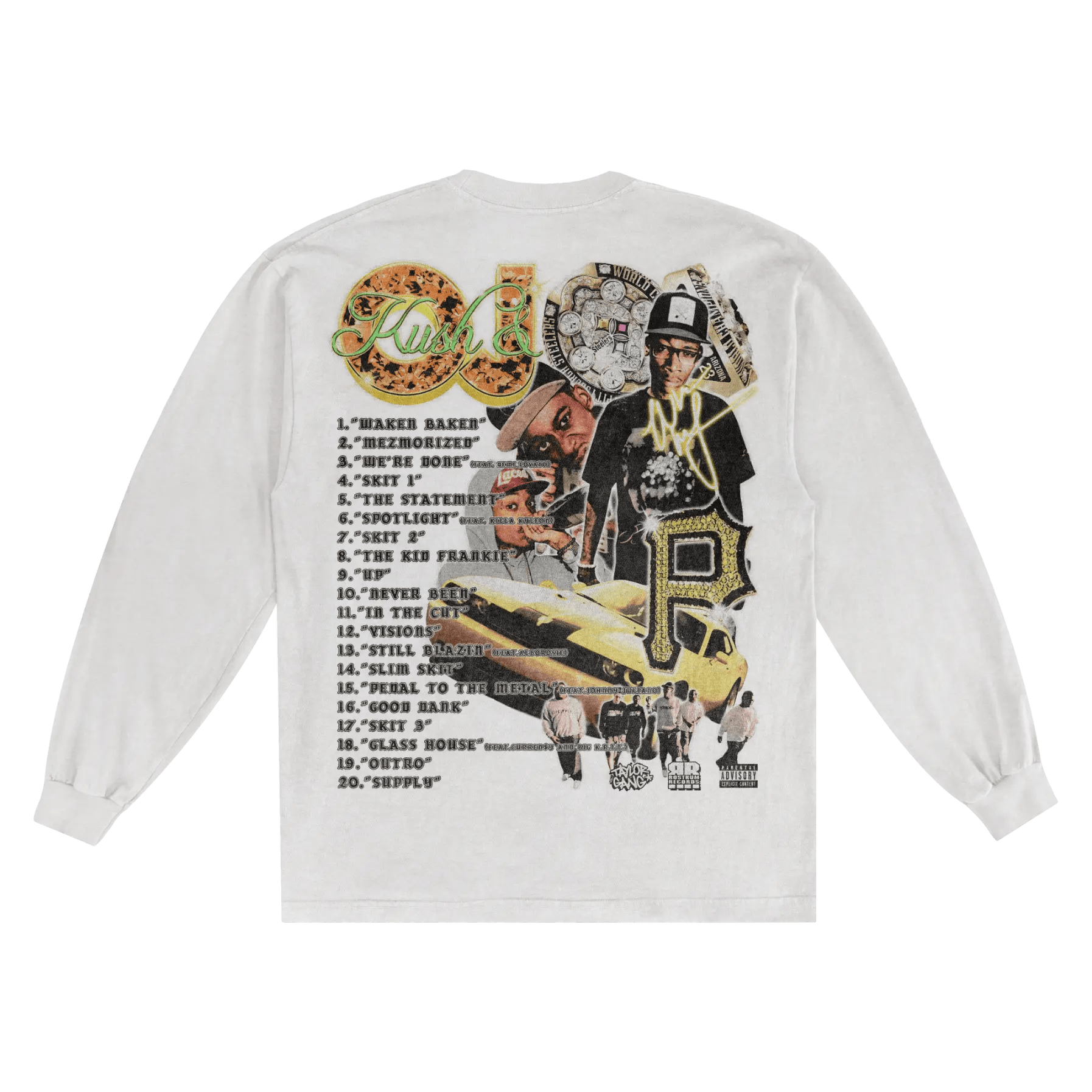 Wiz Khalifa Kush & OJ Long Sleeved Tee - Greazy Tees