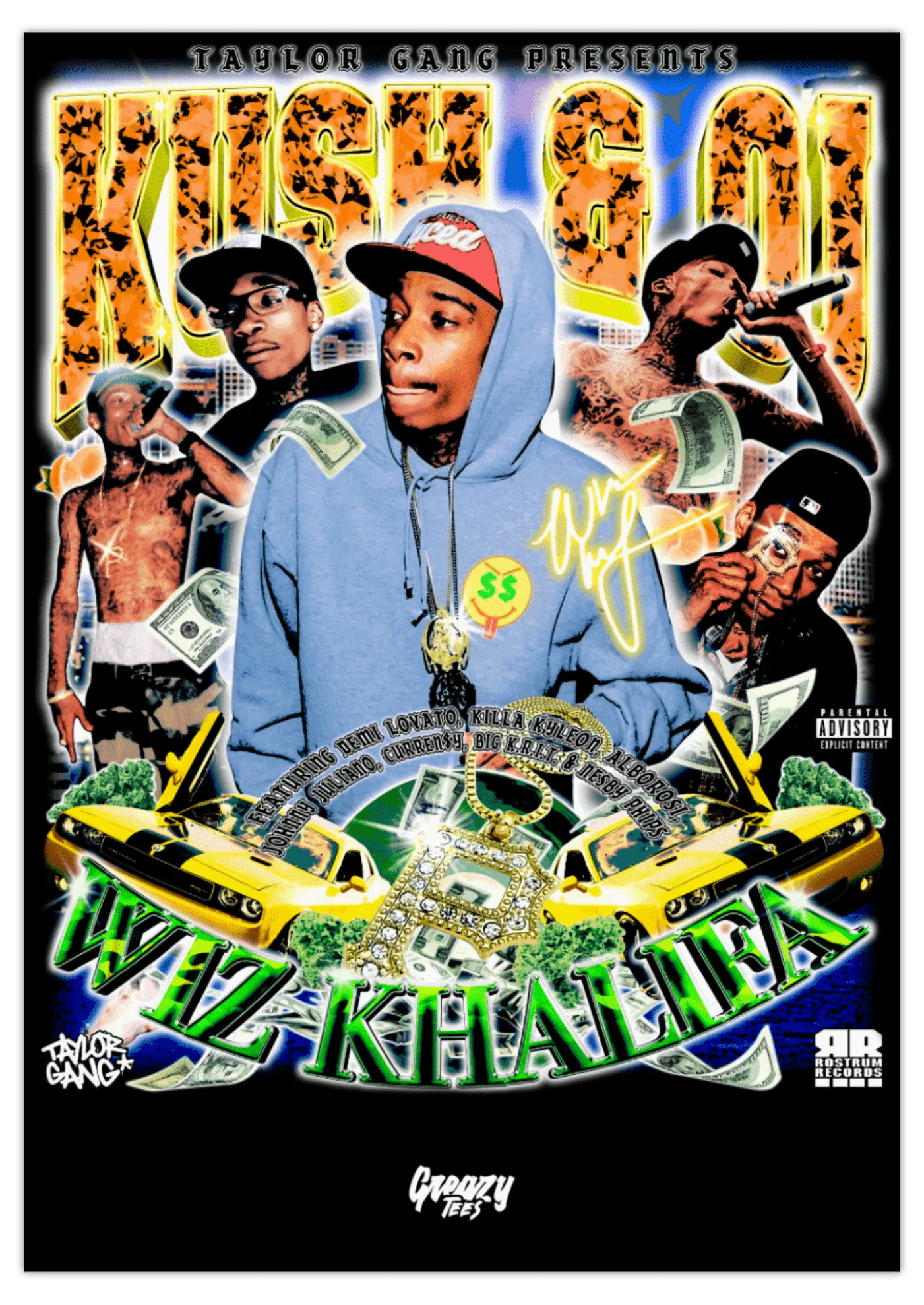Wiz Khalifa Kush & OJ Poster Print - Greazy Tees