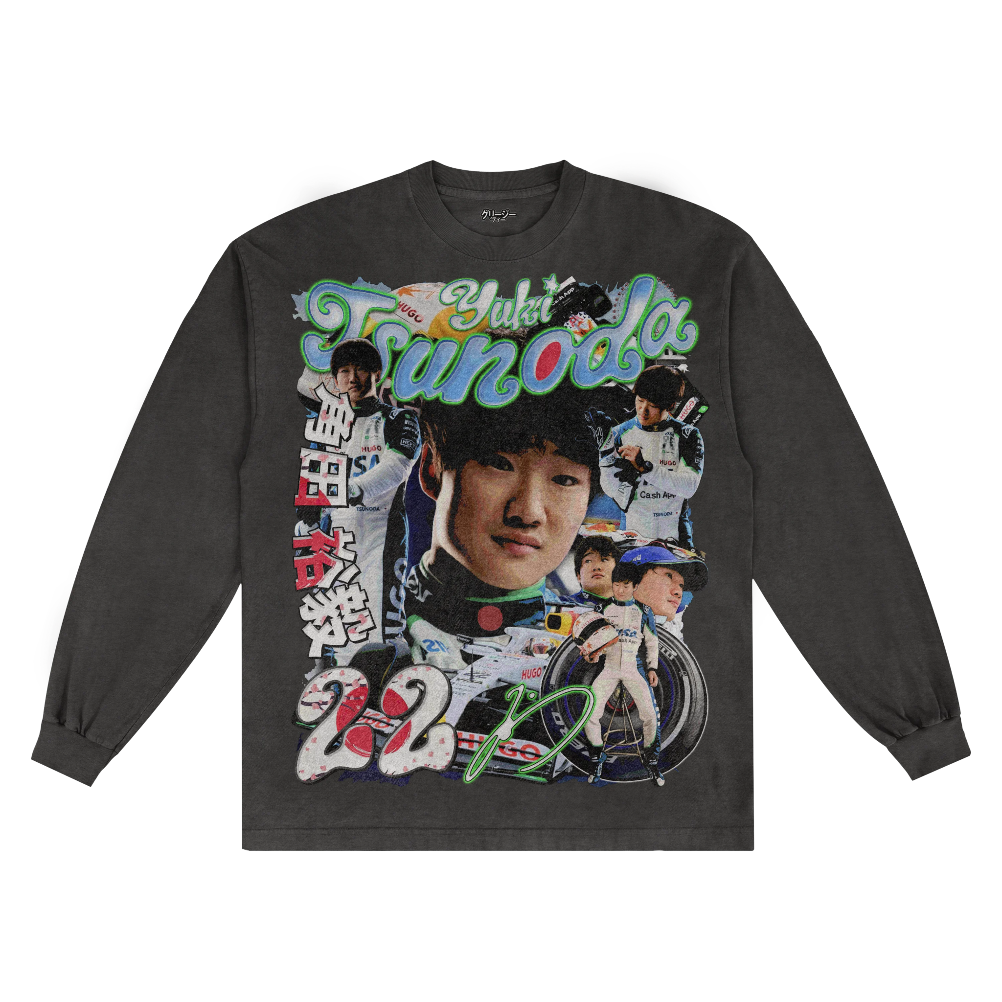 Yuki Tsunoda Long Sleeved Tee - Greazy Tees