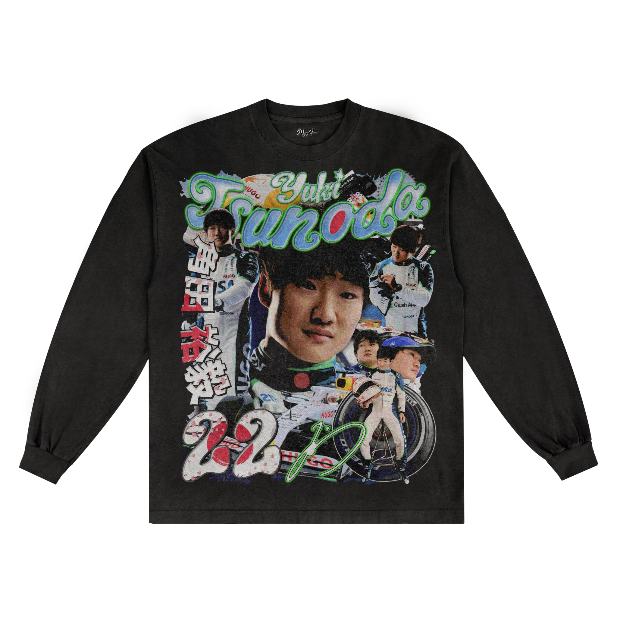 Yuki Tsunoda Long Sleeved Tee - Greazy Tees