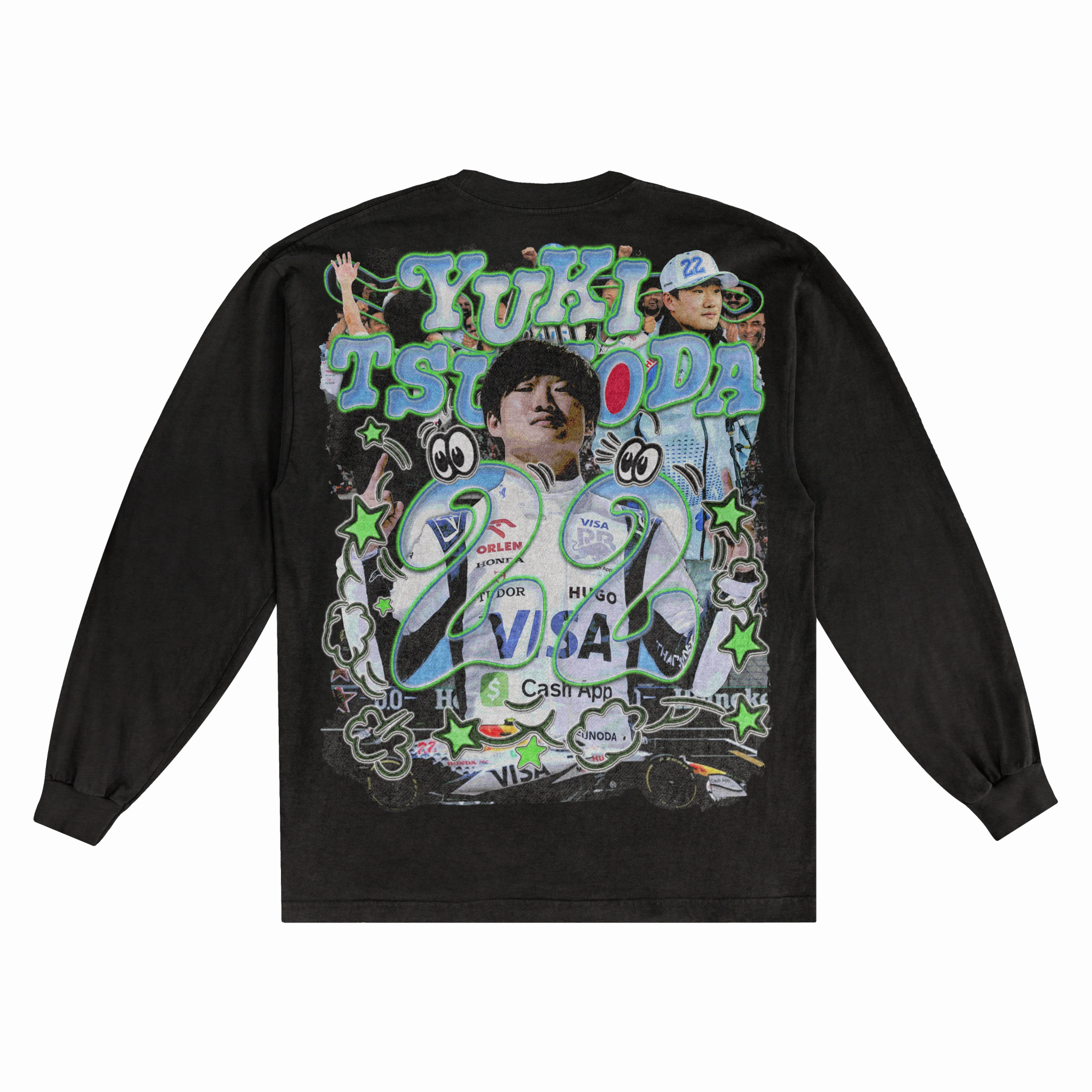 Yuki Tsunoda Long Sleeved Tee - Greazy Tees