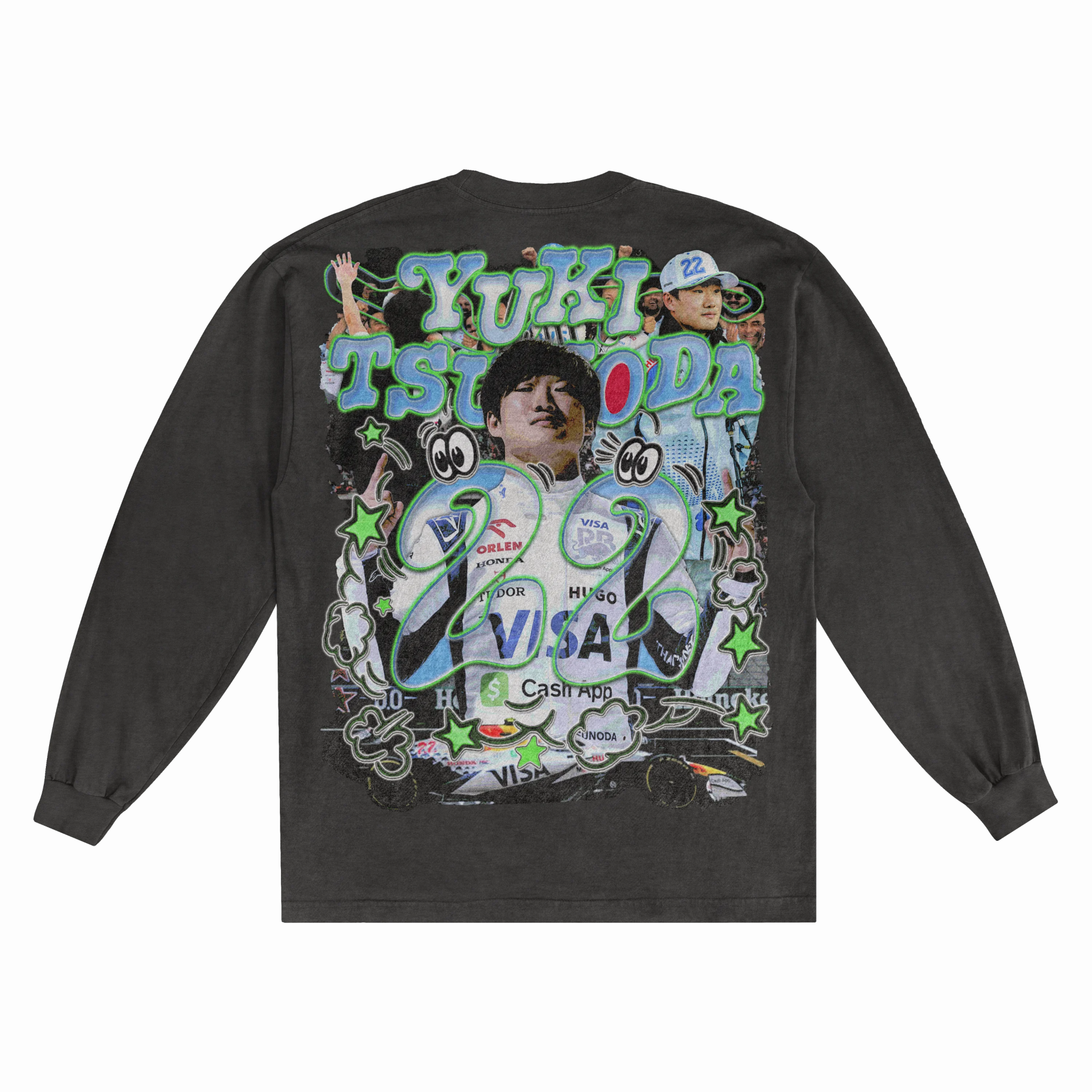 Yuki Tsunoda Long Sleeved Tee - Greazy Tees