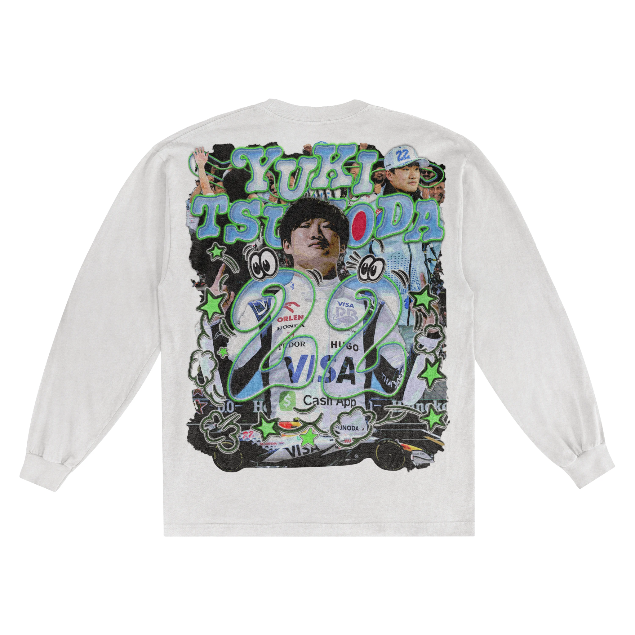 Yuki Tsunoda Long Sleeved Tee - Greazy Tees