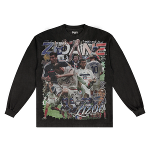 Zidane France Classic Long Sleeved Tee - Greazy Tees