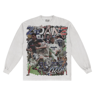 Zidane France Classic Long Sleeved Tee - Greazy Tees