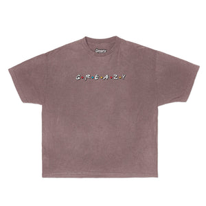 Acquaintances Tee Tee Greazy Tees XS Coffee Brown Oversized