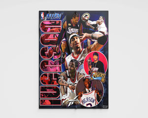 Allen Iverson Poster Poster Greazy Tees 12″×18″ 