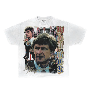Arsène Wenger Tee Tee Greazy Tees XS White Oversized