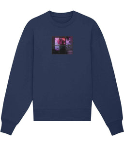 Birds Sweatshirt Sweatshirt Greazy Tees XS Navy Oversized