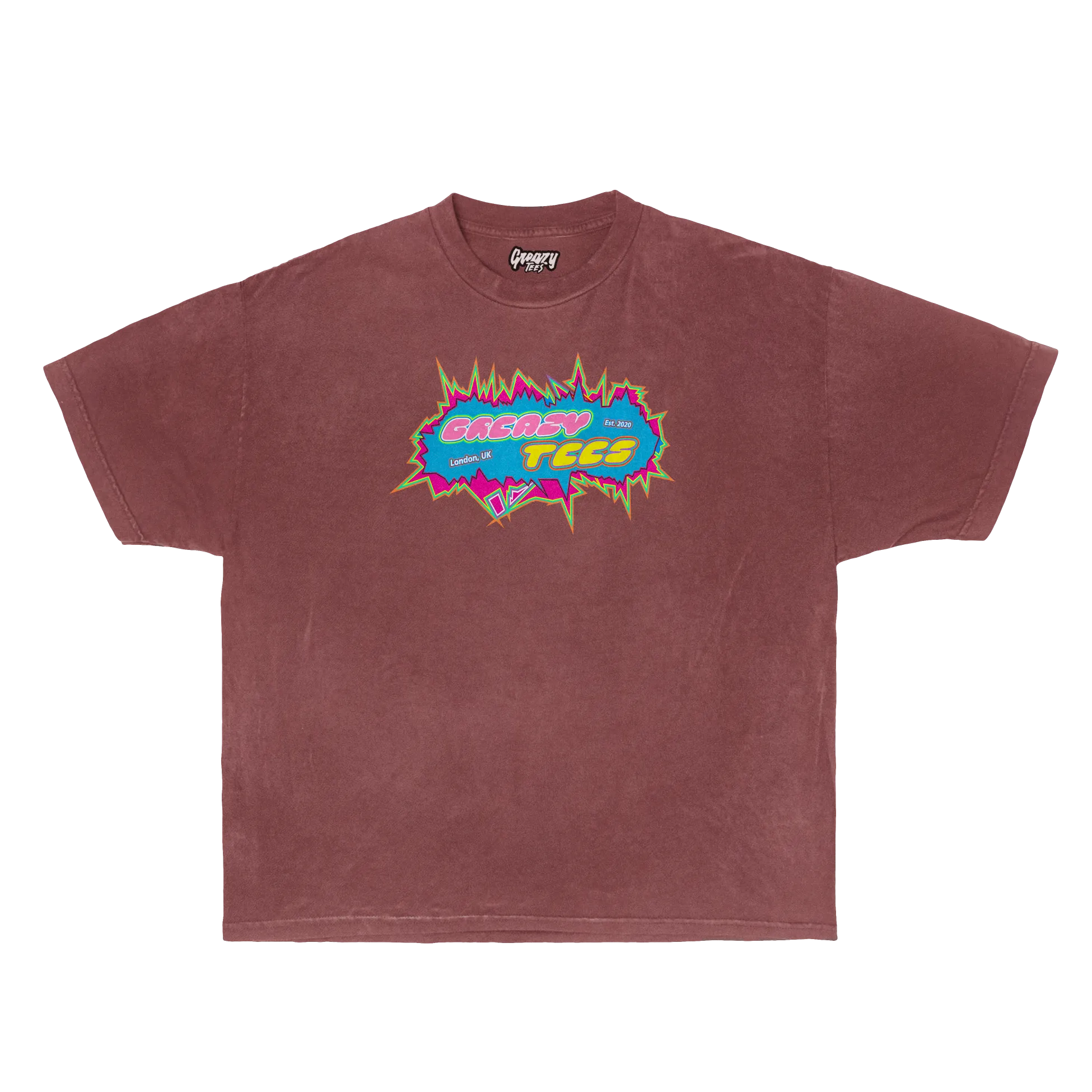 Blonded Tee Tee Greazy Tees XS Burgundy Oversized