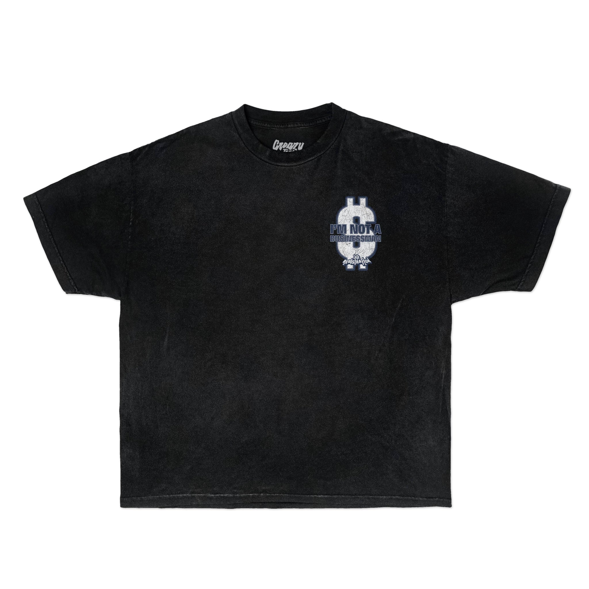 Businessman Tee Tee Greazy Tees XS Black Oversized