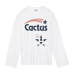 Cactus Jack Long Sleeve Tee Greazy Tees S White Oversized