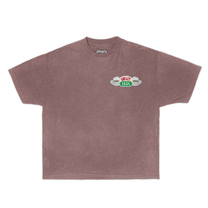 Central Perc Tee Tee Greazy Tees XS Coffee Brown Oversized