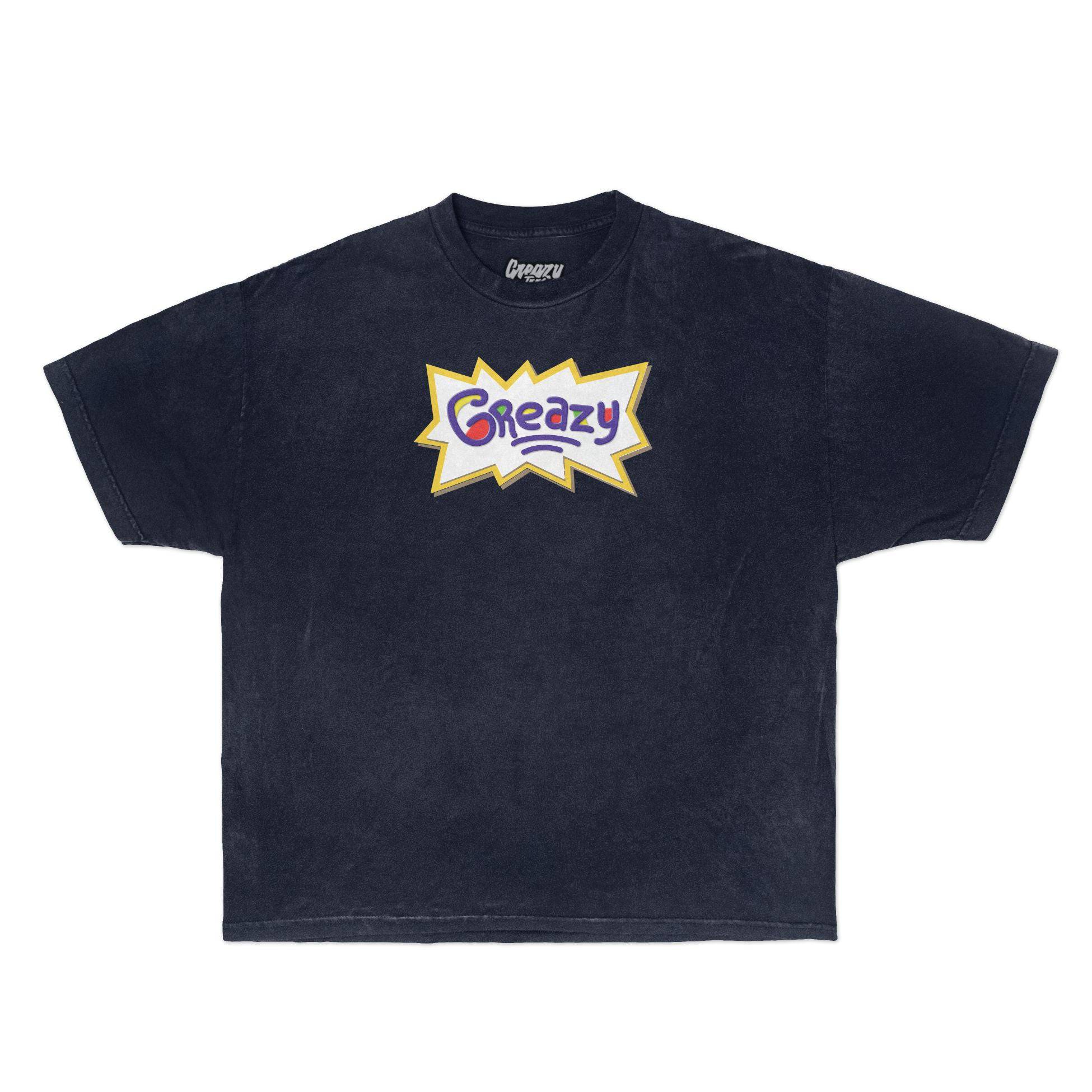 Childs Play Tee Tee Greazy Tees XS Navy Oversized