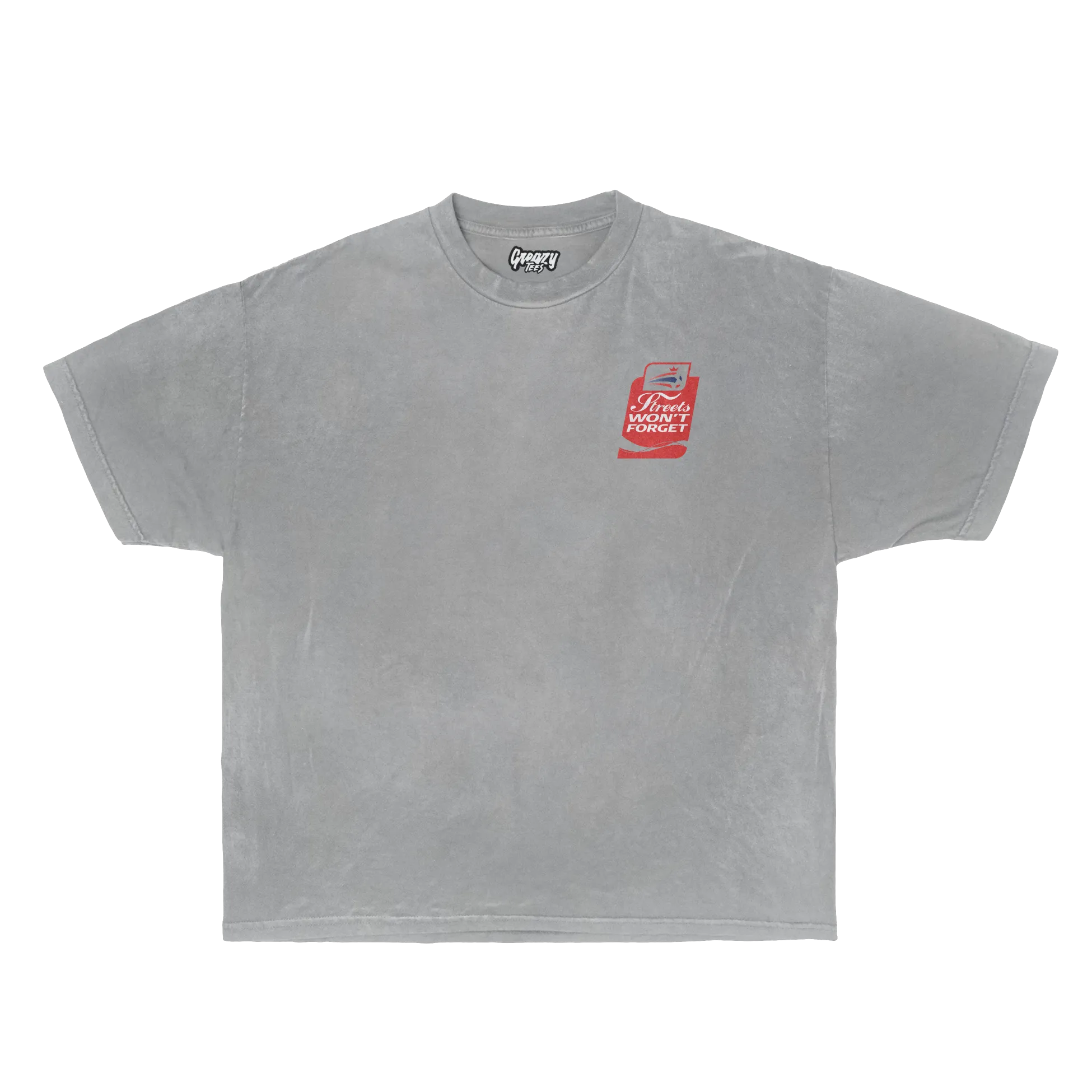 Coca Cola Streets Won't Forget Tee Tee Greazy Tees XS Heather Grey Oversized