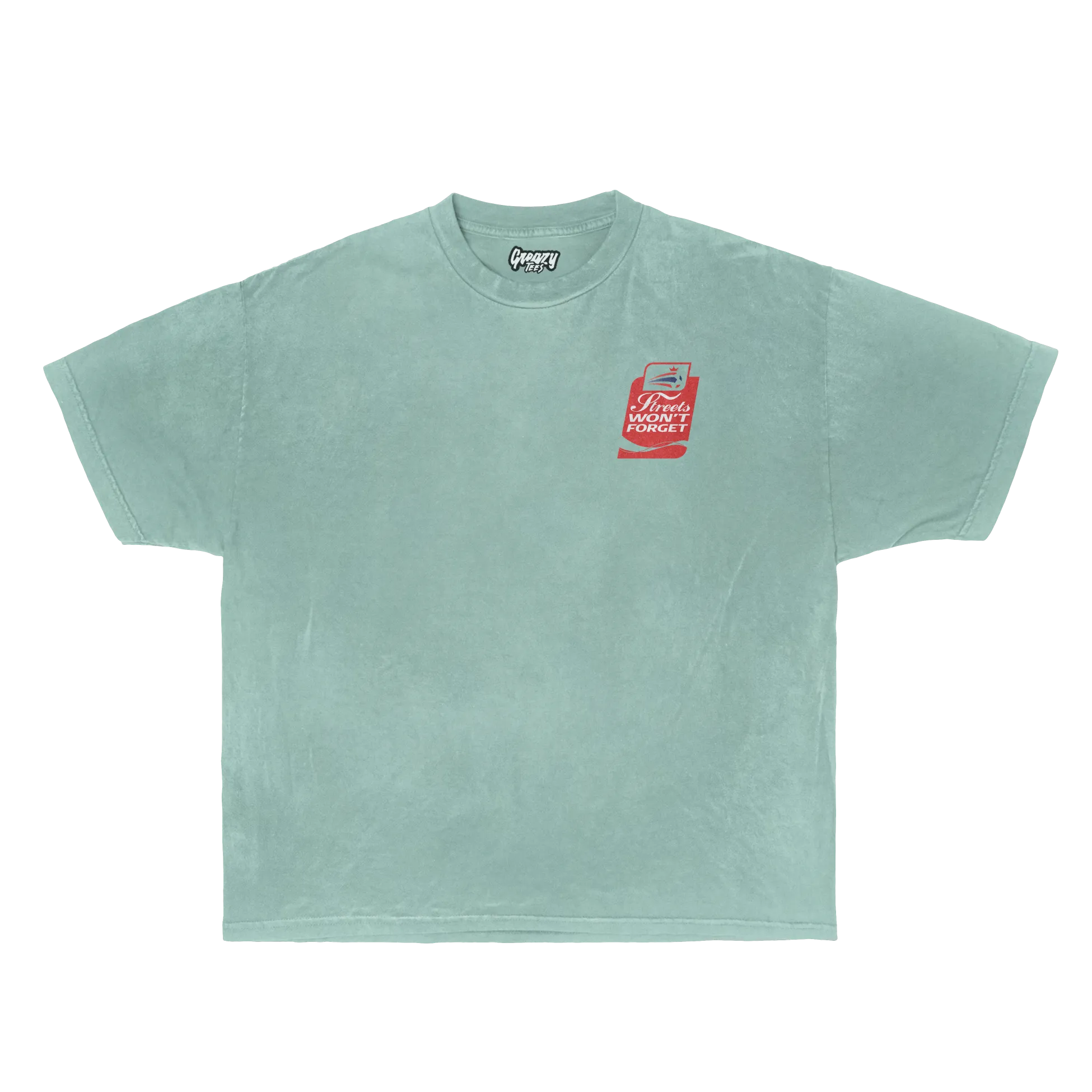 Coca Cola Streets Won't Forget Tee Tee Greazy Tees XS Mint Green Oversized