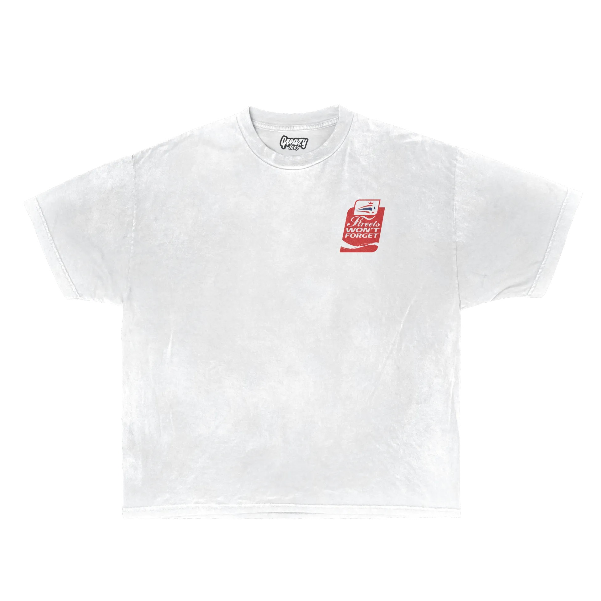 Coca Cola Streets Won't Forget Tee Tee Greazy Tees XS White Oversized