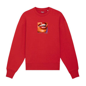 Cover Sweatshirt Sweatshirt Greazy Tees S Red Oversized