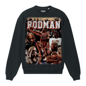 Dennis Rodman Sweatshirt Sweatshirt Greazy Tees XS Black Oversized