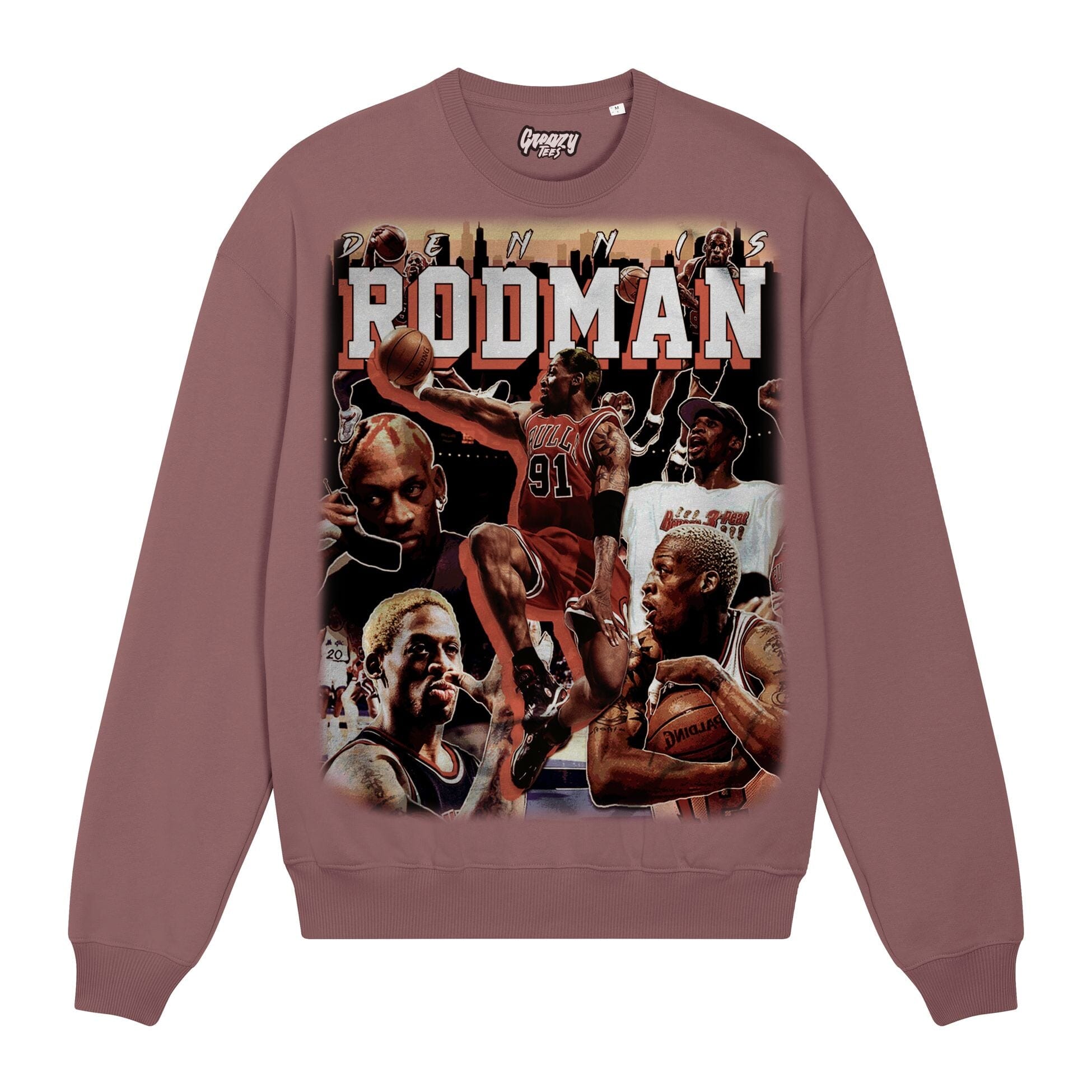 Dennis Rodman Sweatshirt Sweatshirt Greazy Tees XS Coffee Brown Oversized