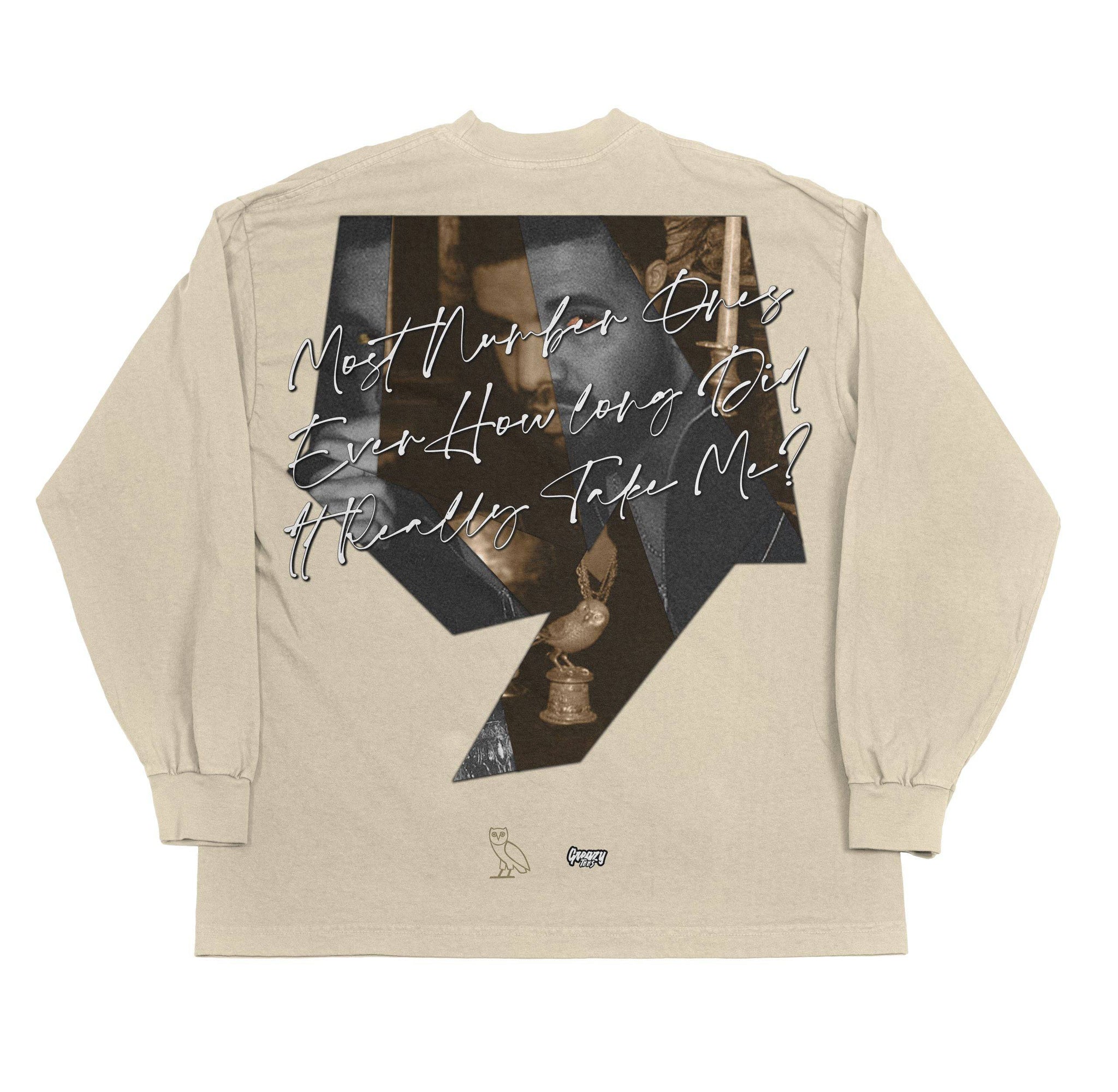 Drake Long Sleeved Tee Tee Greazy Tees 