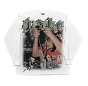Drake Long Sleeved Tee Tee Greazy Tees XS White Oversized