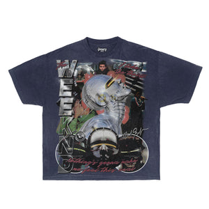 Echoes Of Silence Tee Tee Greazy Tees XS Navy Oversized