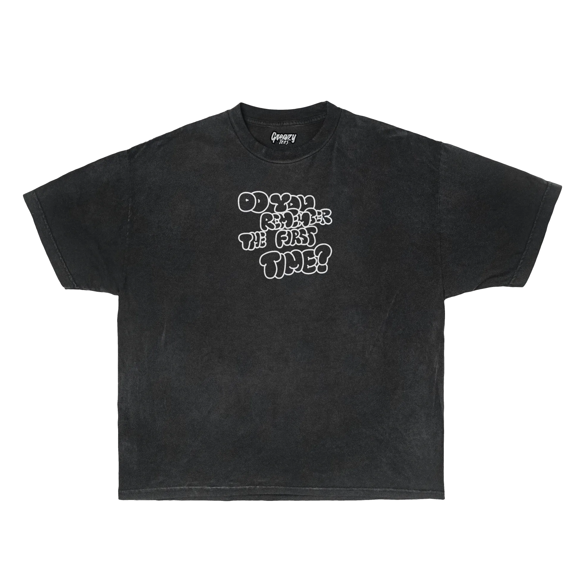 First Time Tee Tee Greazy Tees XS Black Oversized