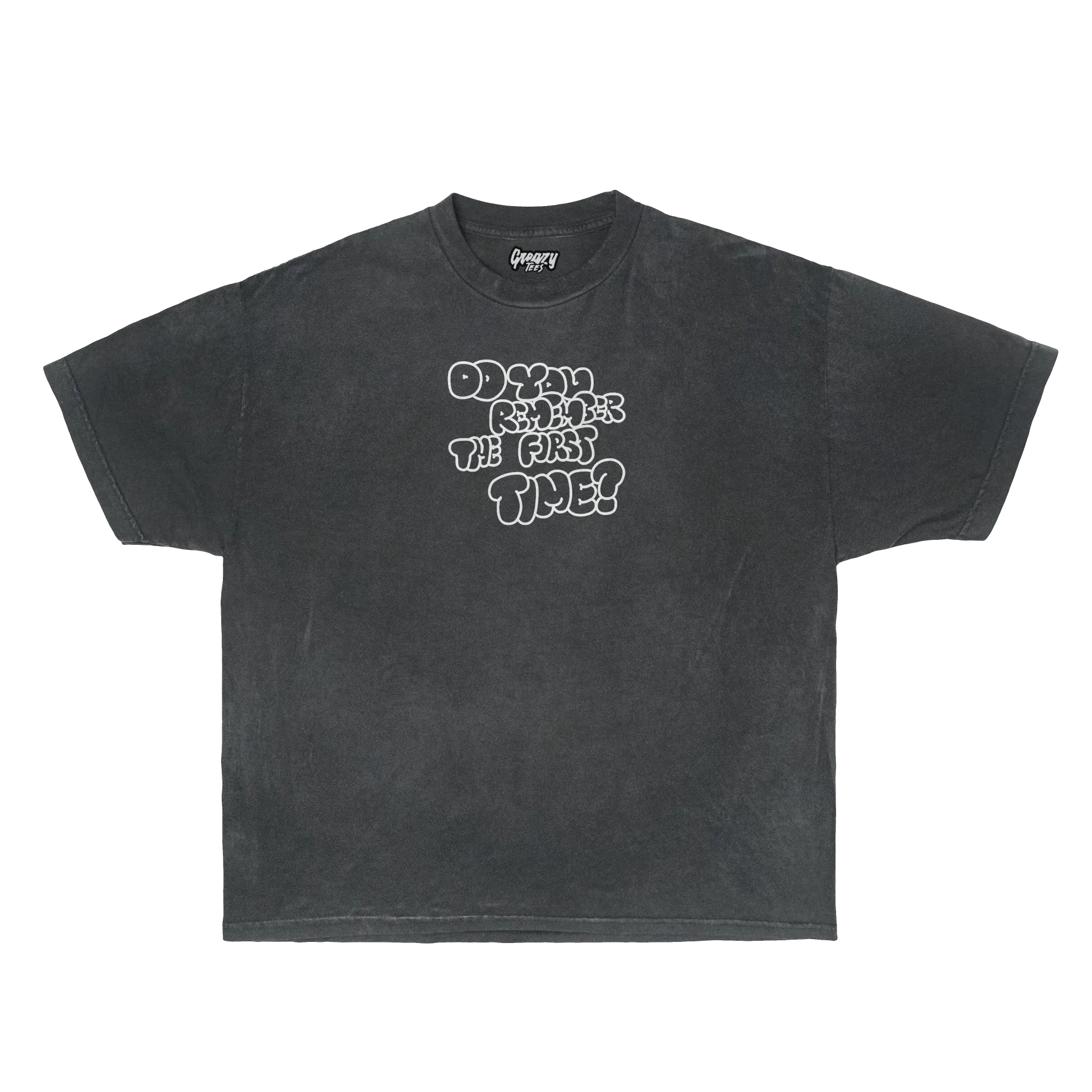 First Time Tee Tee Greazy Tees XS Ink Grey Oversized