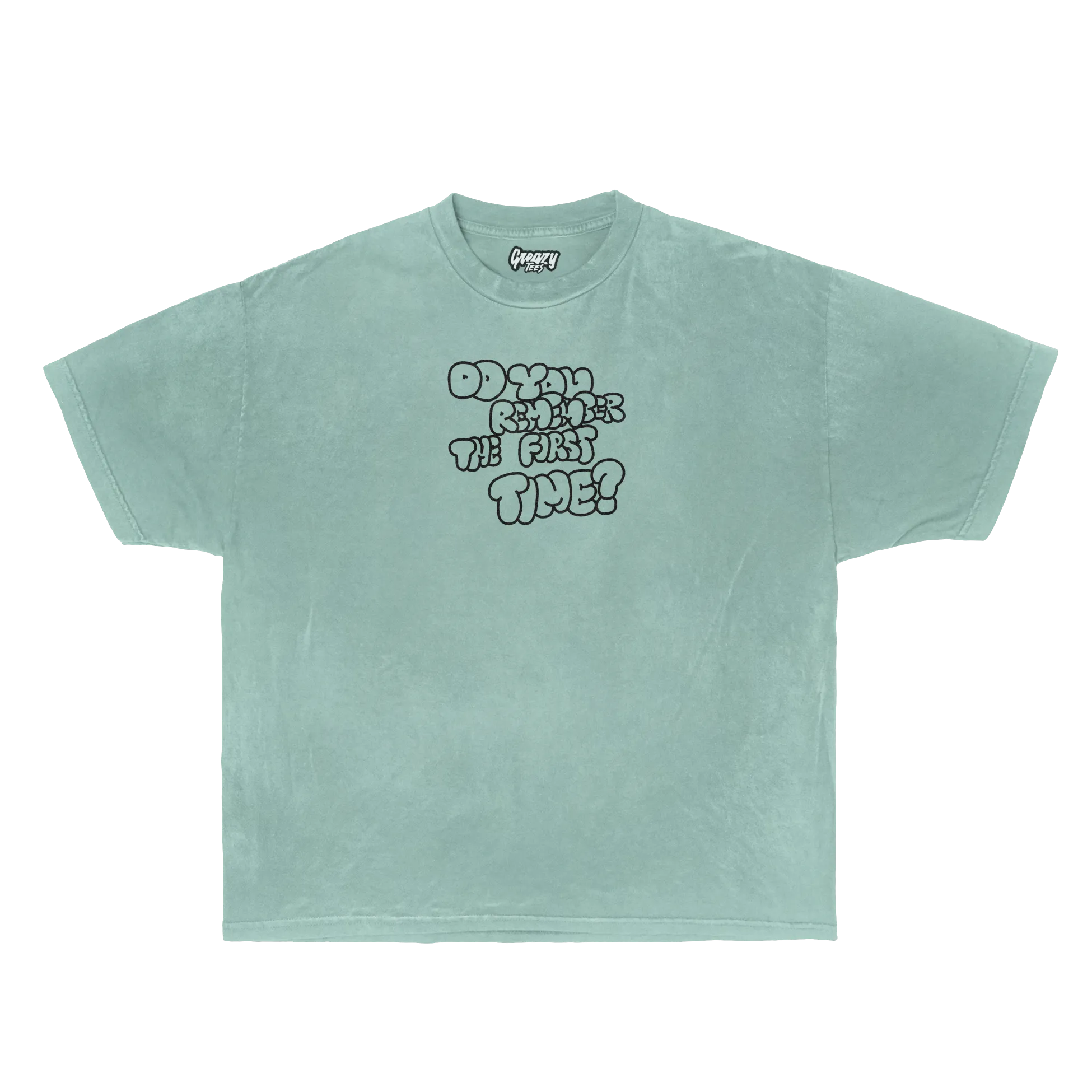 First Time Tee Tee Greazy Tees XS Mint Green Oversized