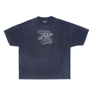 First Time Tee Tee Greazy Tees XS Navy Oversized