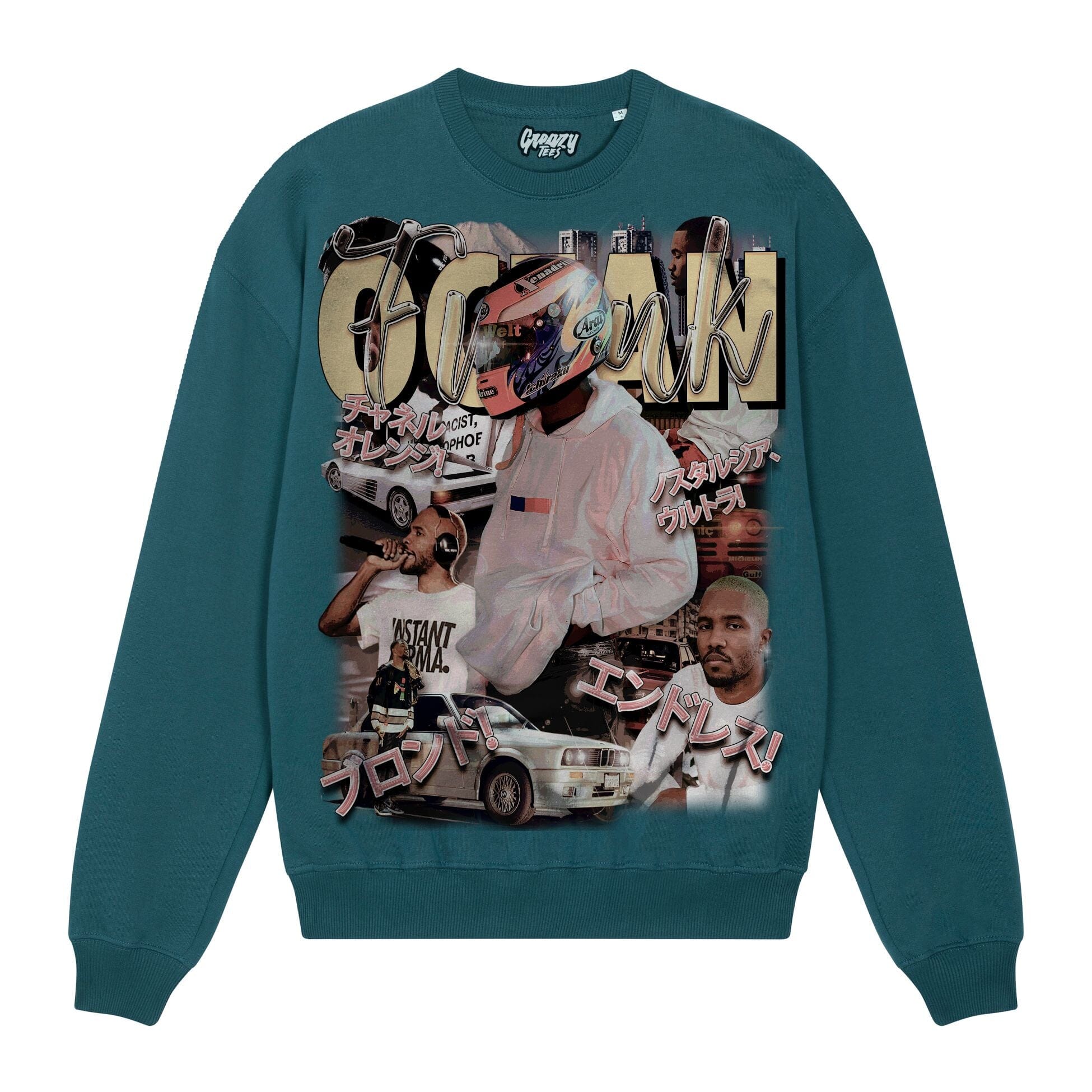 Frank Ocean Sweatshirt Sweatshirt Greazy Tees XS Teal Oversized