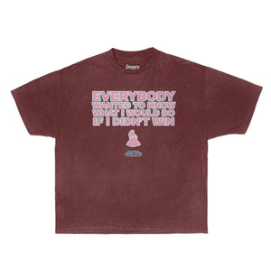 Grammy Tee Tee Greazy Tees XS Burgundy Oversized