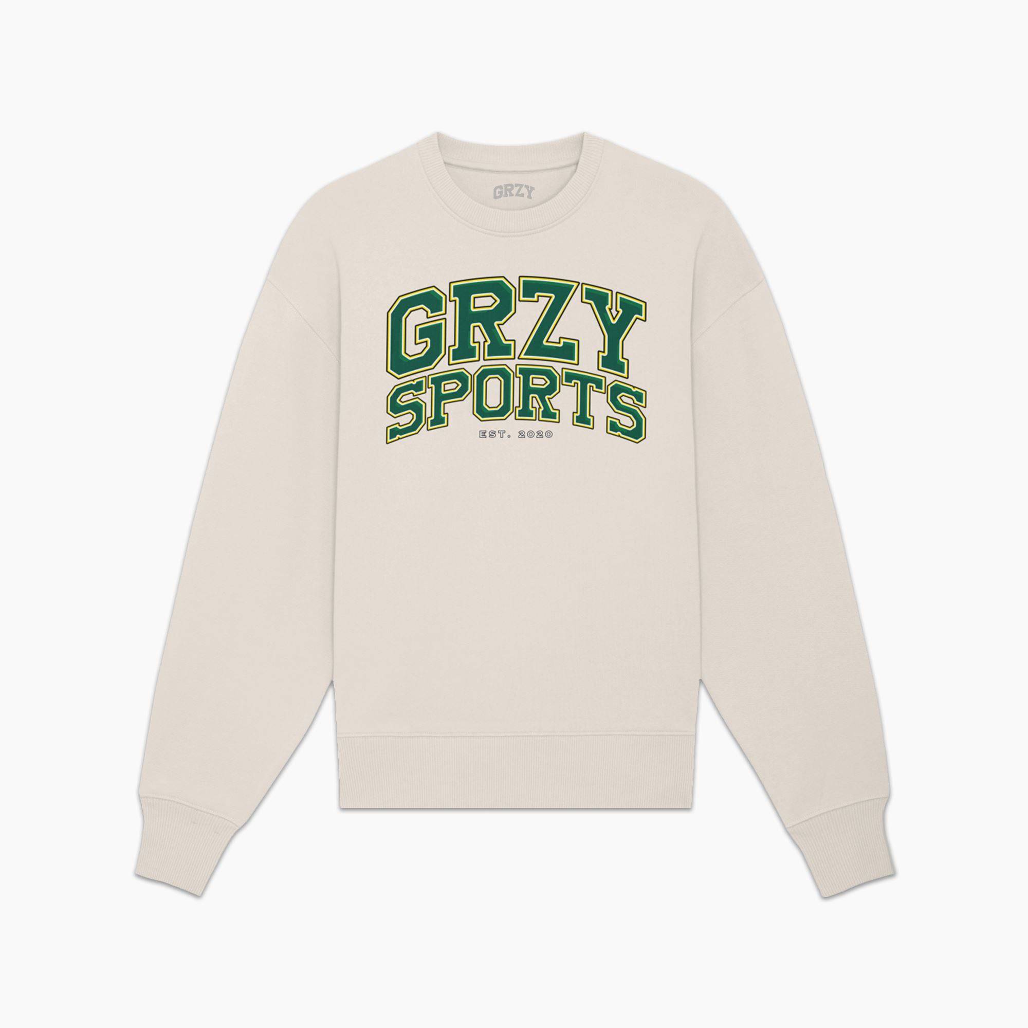 GRZY Sports Sweatshirt Sweatshirt Greazy Tees XS Cream 