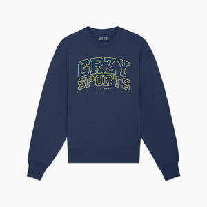 GRZY Sports Sweatshirt Sweatshirt Greazy Tees XS Navy 