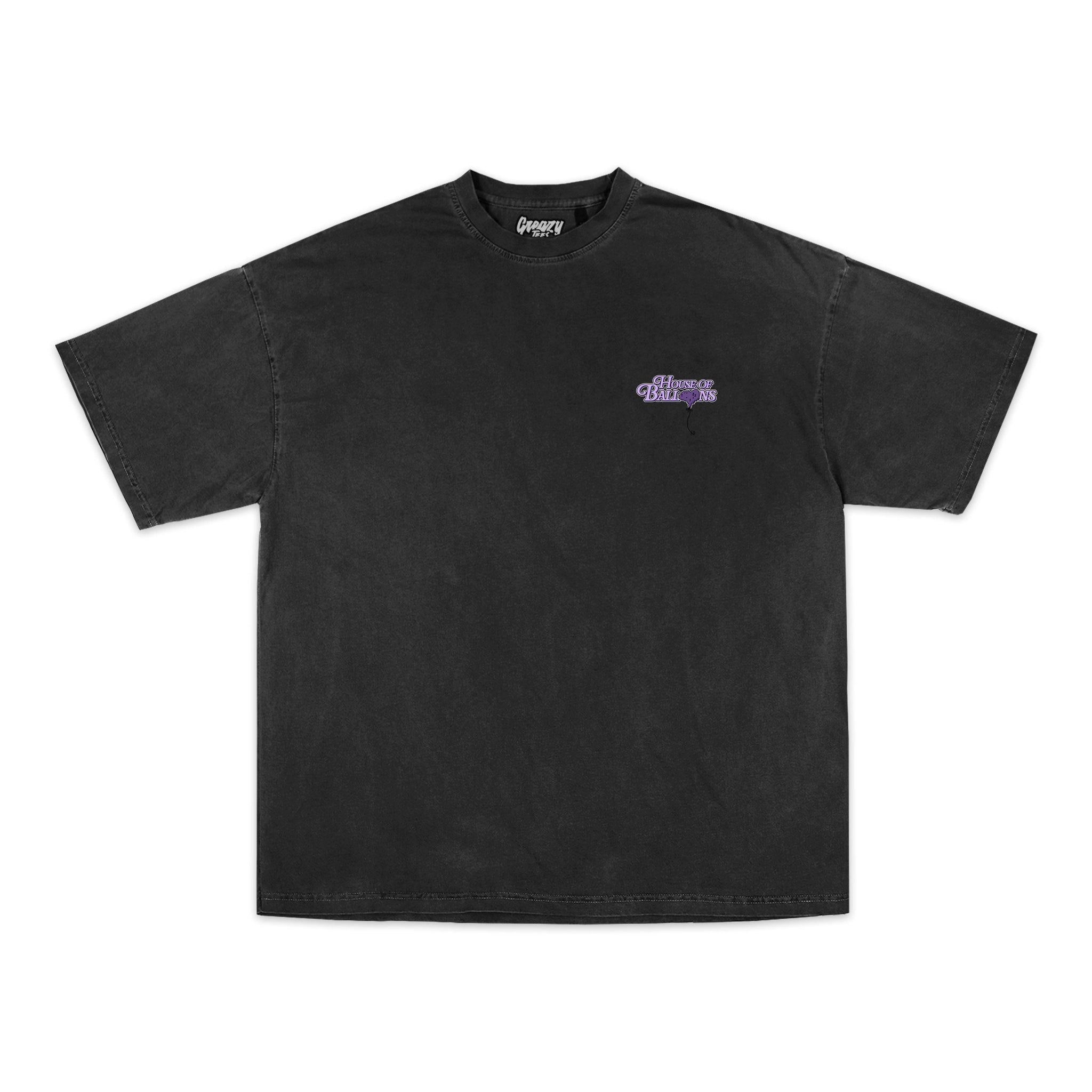 House of Balloons Tee Tee Greazy Tees XS Ink Grey Oversized