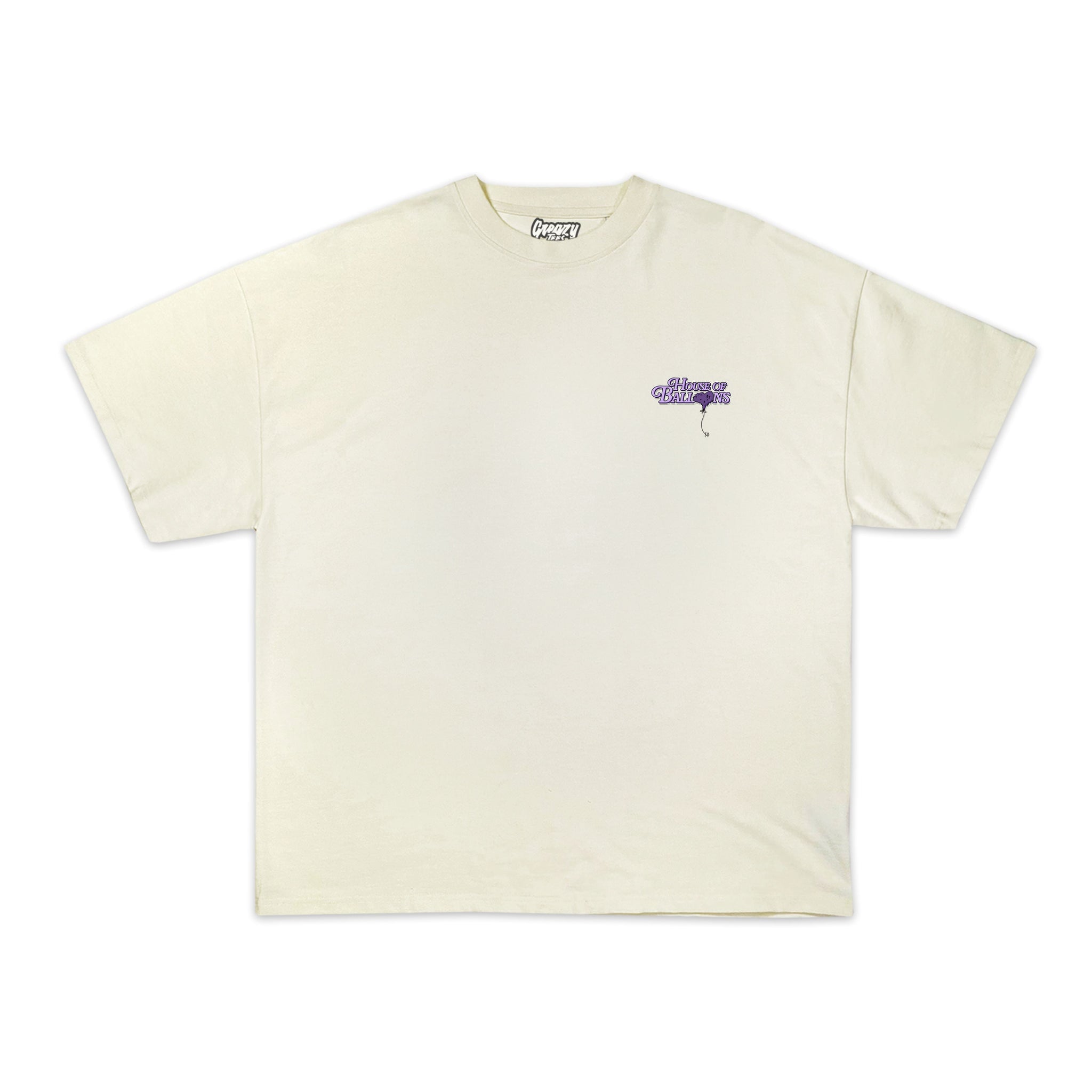 House of Balloons Tee Tee Greazy Tees XS Off White Oversized