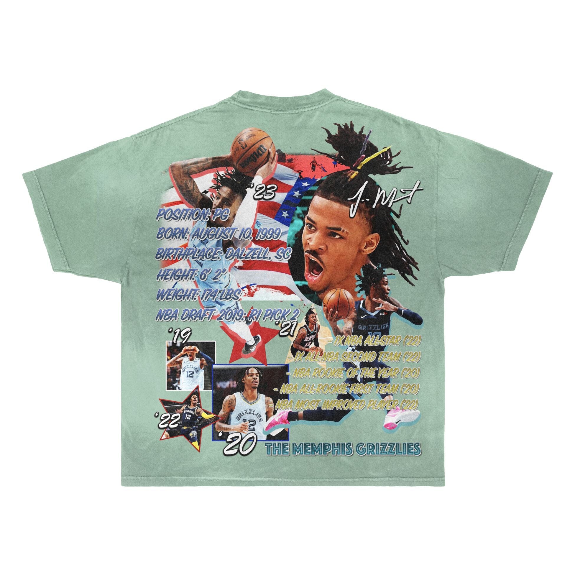 Ja Morant Tee Tee Greazy Tees 